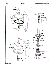 03 - Transmission (Orig. Rev. A) parts for Norge Washer LWL202AC from AppliancePartsPros.com