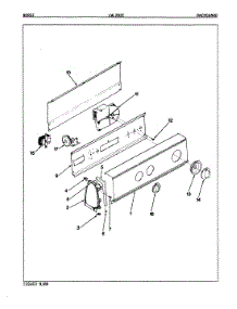 02 - Control Panel (Orig. Rev. A) parts for Norge Washer LWL202HC from AppliancePartsPros.com