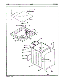 03 - Exterior (Orig. Rev. A) parts for Norge Washer LWL202W from AppliancePartsPros.com