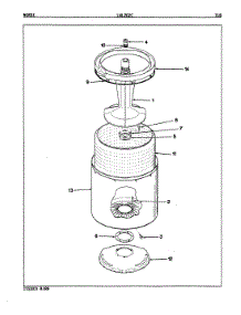 05 - Tub (Orig. Rev. A) parts for Norge Washer LWL202WC from AppliancePartsPros.com