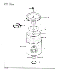 17 - Tub (Rev. J-N) parts for Norge Washer LWL203AC from AppliancePartsPros.com