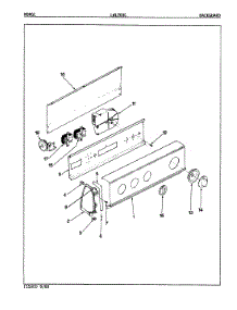 05 - Control Panel (Orig. Rev. A-D) parts for Norge Washer LWL203HC from AppliancePartsPros.com