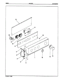 06 - Control Panel (Rev. E-H) parts for Norge Washer LWL203HC from AppliancePartsPros.com