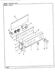 05 - Control Panel (Rev. K-P) parts for Norge Washer LWL203W from AppliancePartsPros.com