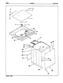 10 - Exterior (Rev. E-H) parts for Norge Washer LWL203WC from AppliancePartsPros.com