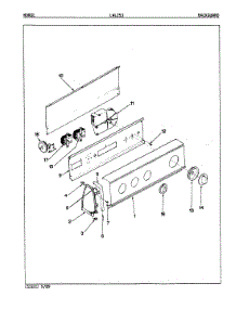 04 - Control Panel (Orig. Rev. A-D) parts for Norge Washer LWL253A from AppliancePartsPros.com