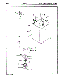 13 - Water Carrying & Pump (Orig. Rev. A-D) parts for Norge Washer LWL253A from AppliancePartsPros.com