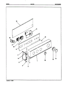 05 - Control Panel (Rev. E-F) parts for Norge Washer LWL253H from AppliancePartsPros.com