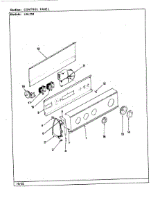 06 - Control Panel (Rev. G-L) parts for Norge Washer LWL253H from AppliancePartsPros.com