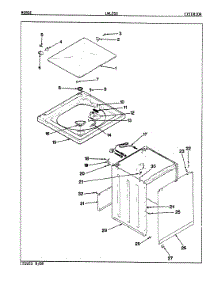 08 - Exterior (Rev. E-F) parts for Norge Washer LWL253W from AppliancePartsPros.com