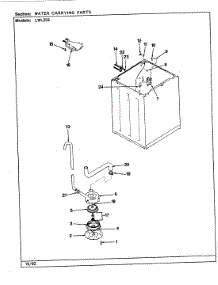 18 - Water Carrying (Rev. G-L) parts for Norge Washer LWL253W from AppliancePartsPros.com
