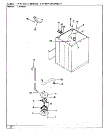 10 - Water Carrying & Pump Assy. (Rev. A) parts for Norge Washer LWM201A from AppliancePartsPros.com