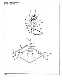 02 - Base & Drive (Rev. A) parts for Norge Washer LWM201H from AppliancePartsPros.com