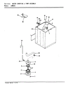 09 - Water Carrying & Pump Assembly parts for Norge Washer LWM201H from AppliancePartsPros.com