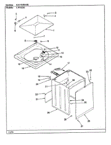 06 - Exterior (Rev. A) parts for Norge Washer LWM201W from AppliancePartsPros.com