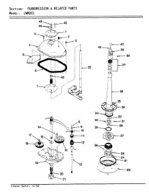 07 - Transmission & Related Parts parts for Norge Washer LWM201W from AppliancePartsPros.com