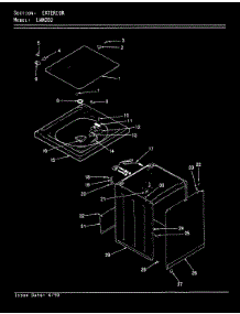 07 - Exterior (Rev. A-D) parts for Norge Washer LWM202 from AppliancePartsPros.com