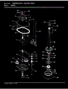 07 - Transmission & Related Parts (Rev. A-D) parts for Norge Washer LWM202A from AppliancePartsPros.com