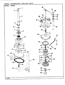 09 - Transmission & Related Parts (Rev. H-M) parts for Norge Washer LWM202A from AppliancePartsPros.com