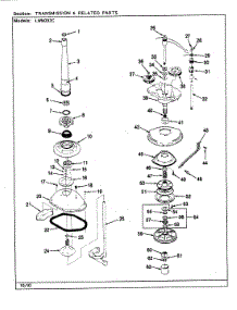 09 - Transmission & Related Parts (Rev. E-J) parts for Norge Washer LWM202AC from AppliancePartsPros.com