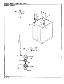 15 - Water Carrying (Rev. E-J) parts for Norge Washer LWM202AC from AppliancePartsPros.com