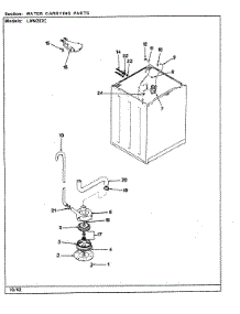 16 - Water Carrying (Rev. K) parts for Norge Washer LWM202AC from AppliancePartsPros.com