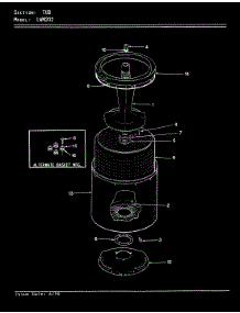 10 - Tub (Rev. A-D) parts for Norge Washer LWM202H from AppliancePartsPros.com