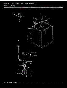 13 - Water Carrying & Pump Assy. (Rev. A-D) parts for Norge Washer LWM202H from AppliancePartsPros.com