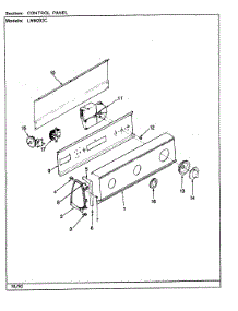 06 - Control Panel (Rev. K) parts for Norge Washer LWM202WC from AppliancePartsPros.com