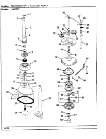 11 - Transmission & Related Parts (Rev. K) parts for Norge Washer LWM202WC from AppliancePartsPros.com