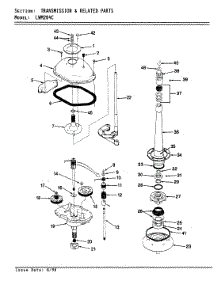 10 - Transmission & Related Parts parts for Norge Washer LWM204A from AppliancePartsPros.com