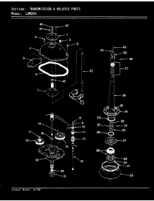 11 - Transmission & Related Parts (Rev. A-D) parts for Norge Washer LWM204A from AppliancePartsPros.com