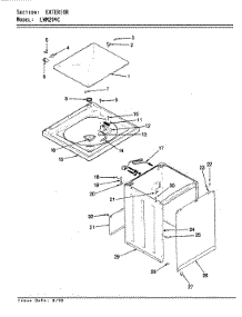 09 - Exterior parts for Norge Washer LWM204H from AppliancePartsPros.com