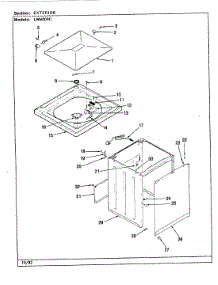 03 - Exterior parts for Norge Washer LWM204HC from AppliancePartsPros.com