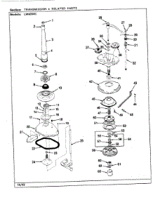 04 - Transmission & Related Parts parts for Norge Washer LWM204HC from AppliancePartsPros.com