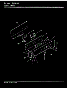 06 - Control Panel (Rev. A-D) parts for Norge Washer LWM204W from AppliancePartsPros.com