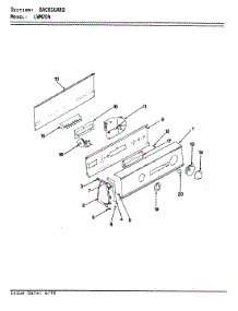 07 - Control Panel (Rev. E-F) parts for Norge Washer LWM204W from AppliancePartsPros.com