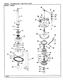 15 - Transmission & Related Parts (Rev. G-L) parts for Norge Washer LWM204W from AppliancePartsPros.com