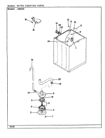 19 - Tub (Rev. G-L) parts for Norge Washer LWM204W from AppliancePartsPros.com