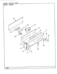 02 - Control Panel parts for Norge Washer LWM204WC from AppliancePartsPros.com