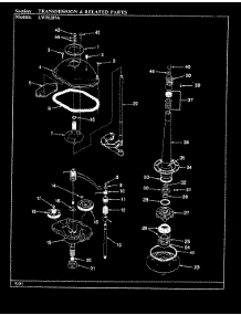 04 - Transmission & Related Parts (Alm) parts for Norge Washer LWM205A from AppliancePartsPros.com