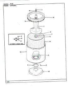 05 - Tub (Alm) parts for Norge Washer LWM205A from AppliancePartsPros.com