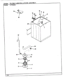 06 - Water Carrying & Pump Assy. (Alm) parts for Norge Washer LWM205A from AppliancePartsPros.com