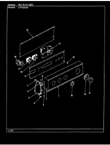 02 - Control Panel parts for Norge Washer LWM263KW from AppliancePartsPros.com