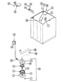 03 - Motor & Pump parts for Norge Washer LWN203AC from AppliancePartsPros.com