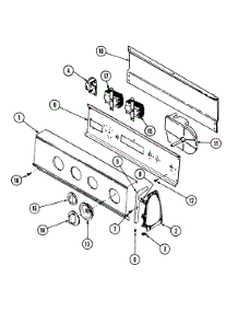 02 - Control Panel parts for Norge Washer LWN204A from AppliancePartsPros.com