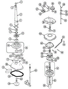 05 - Transmission parts for Admiral Washer LWN204KV from AppliancePartsPros.com