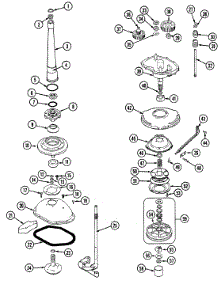 05 - Transmission parts for Norge Washer LWN204W from AppliancePartsPros.com