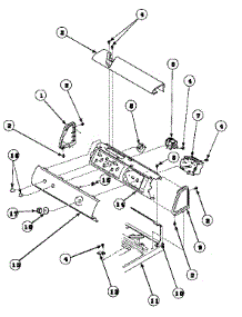 07 - Graphic Panel, Ctrl Mtg Plate And Ctrls parts for Amana Washer LWS01AW / PLWS01AW from AppliancePartsPros.com