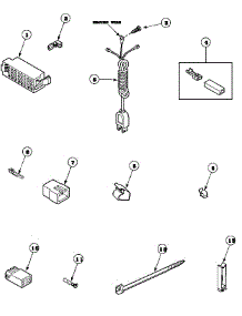 14 - Power Cord And Terminals parts for Amana Washer LWS16AW / PLWS16AW from AppliancePartsPros.com